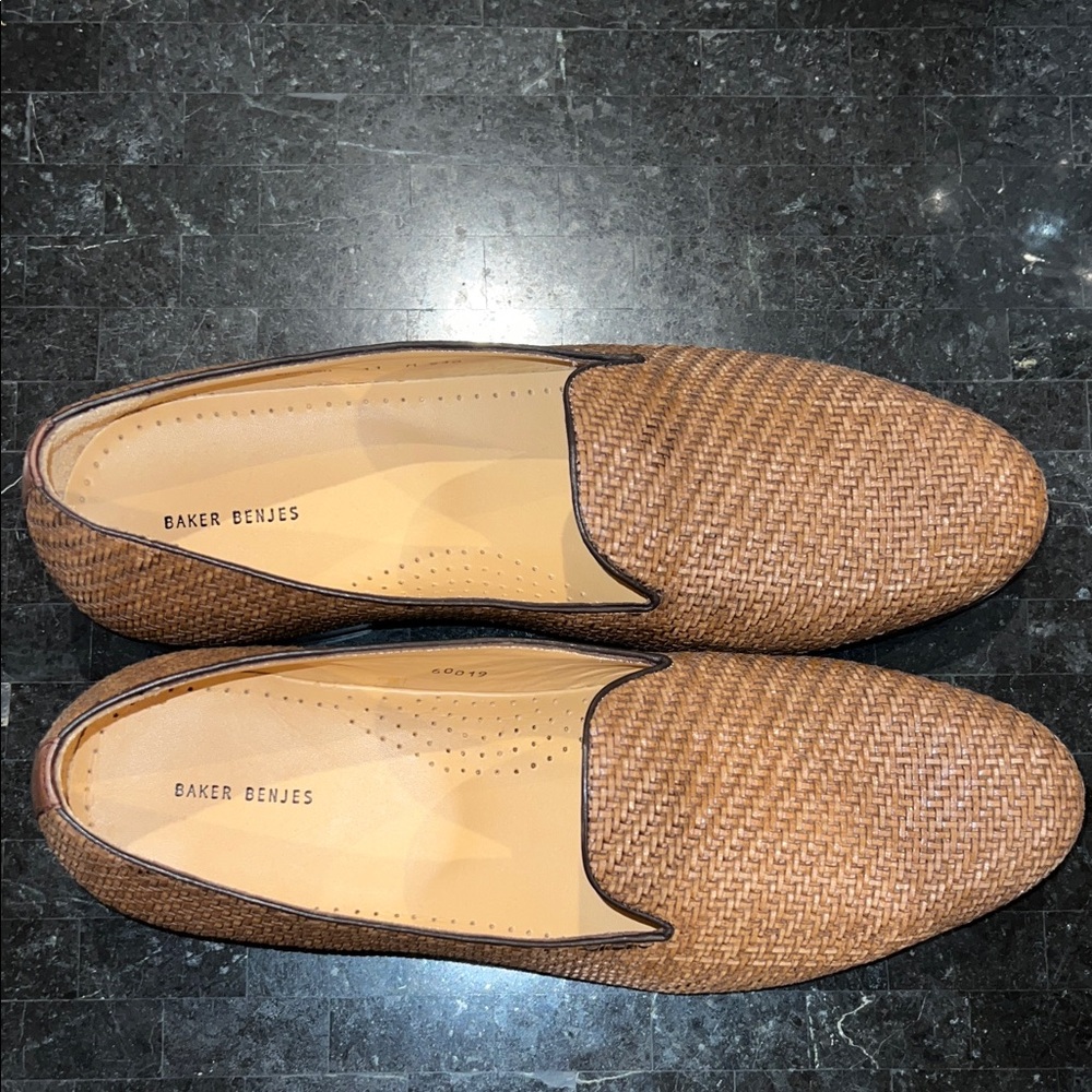 Woven Tan Loafers for Men